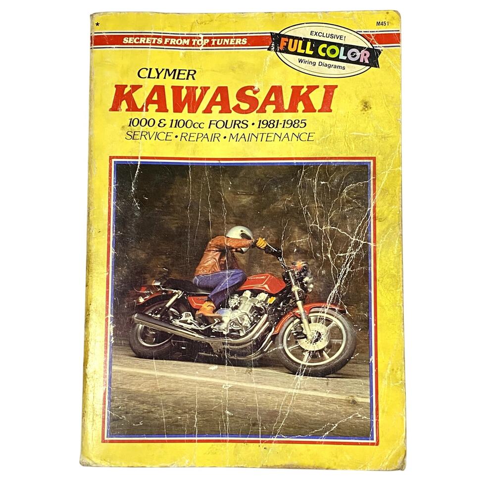 Clymer Kawasaki 1000 & 1100cc Fours 1981-1985 Service Repair Manual M451 Book